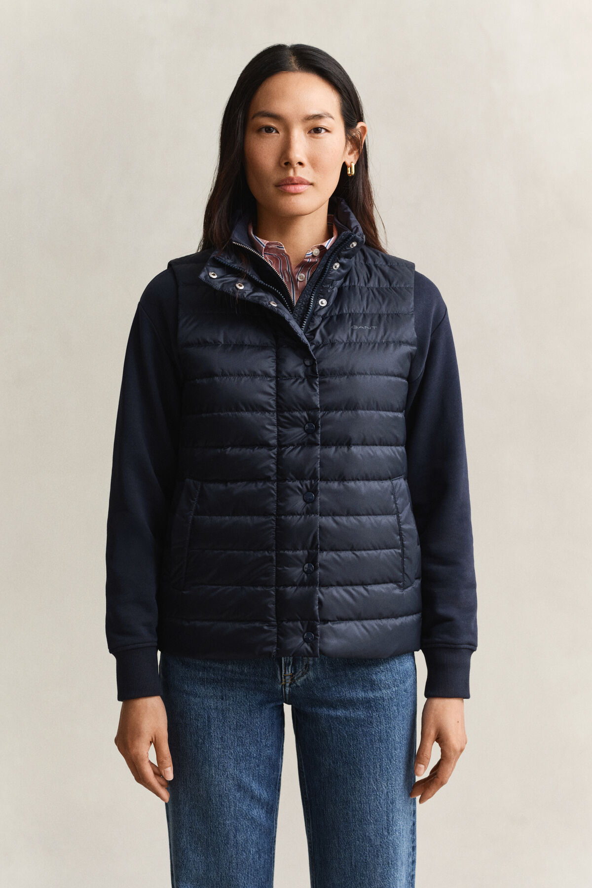 Light Down Vest — EVENING BLUE