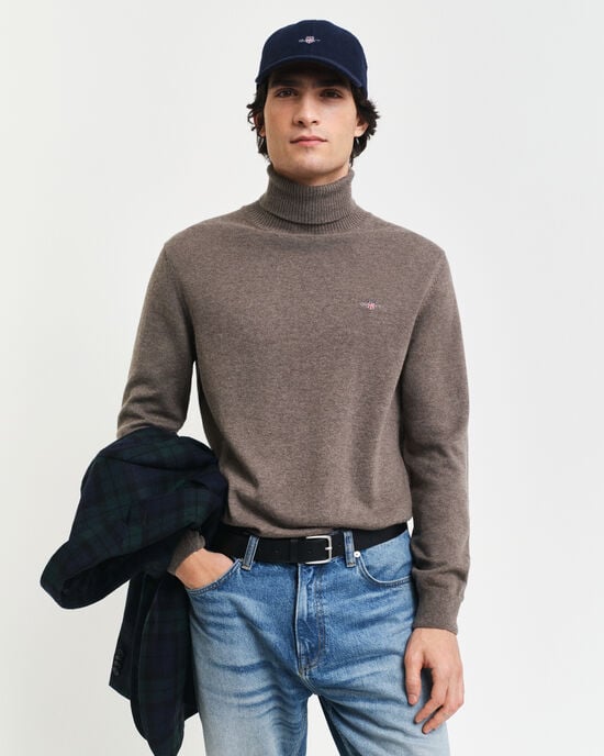 Cotton Wool Turtleneck Sweater