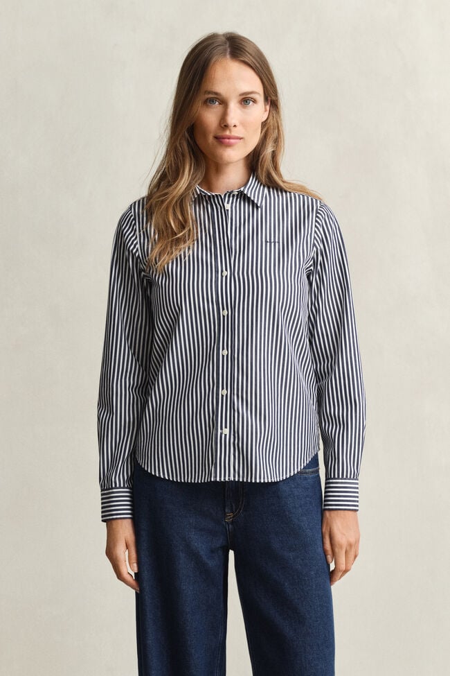 Regular Fit Classic Striped Poplin Shirt