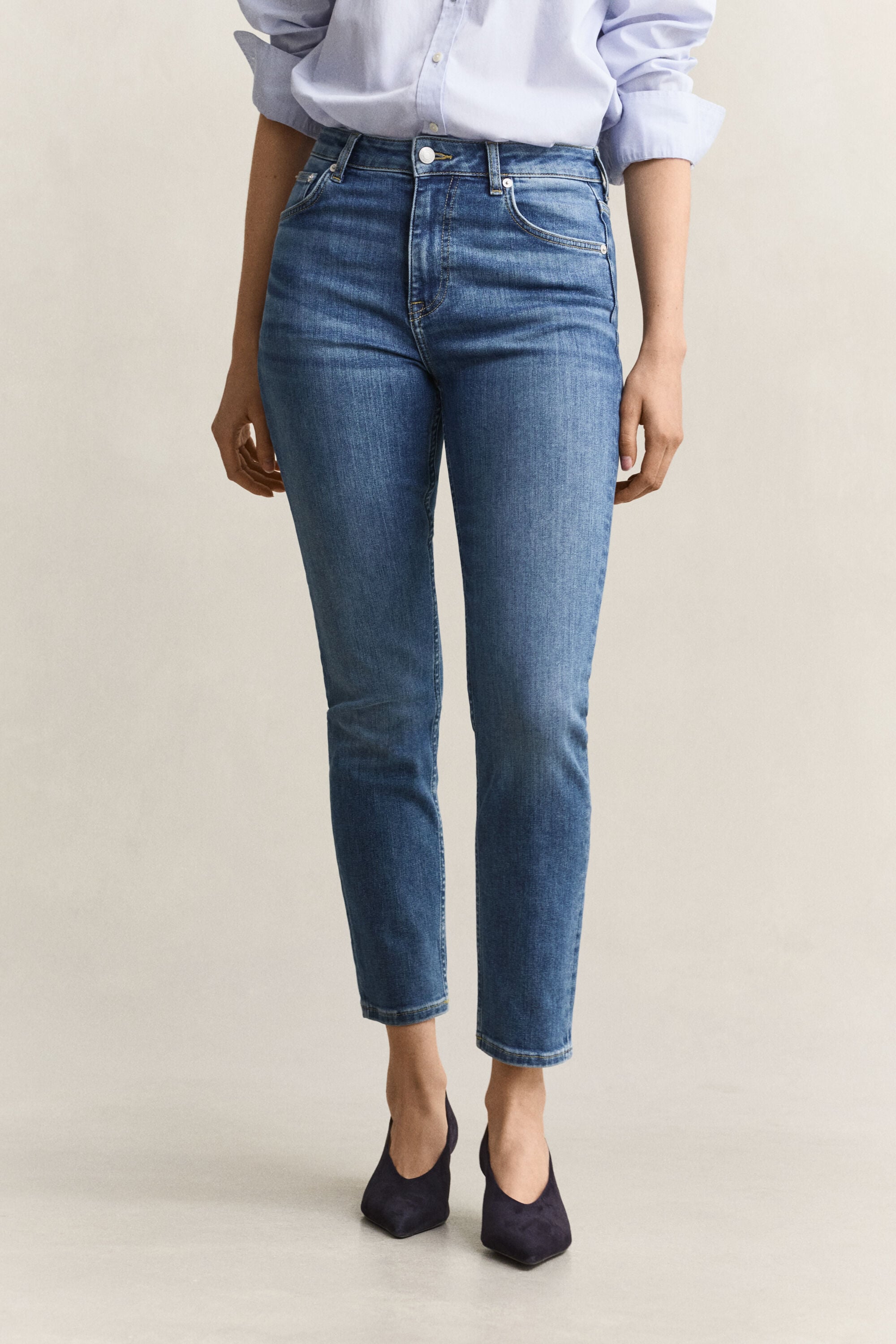 Cropped Stretch Jeans