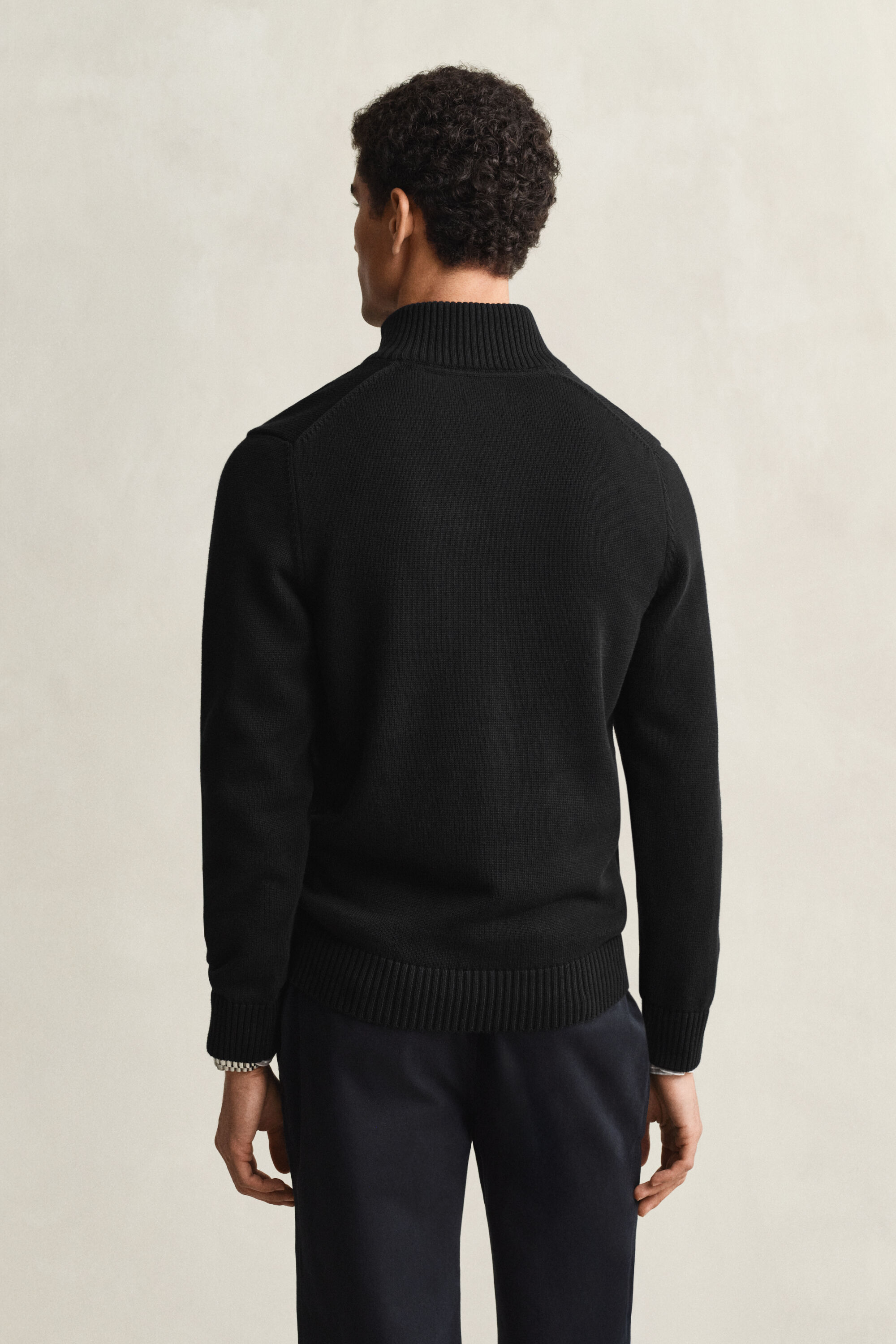 Casual Cotton Half-Zip Sweater