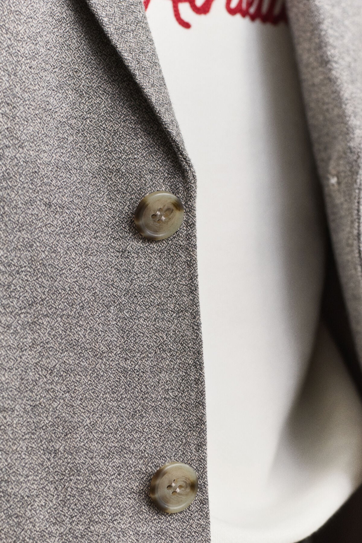 Flannel Blazer — MIST TAUPE