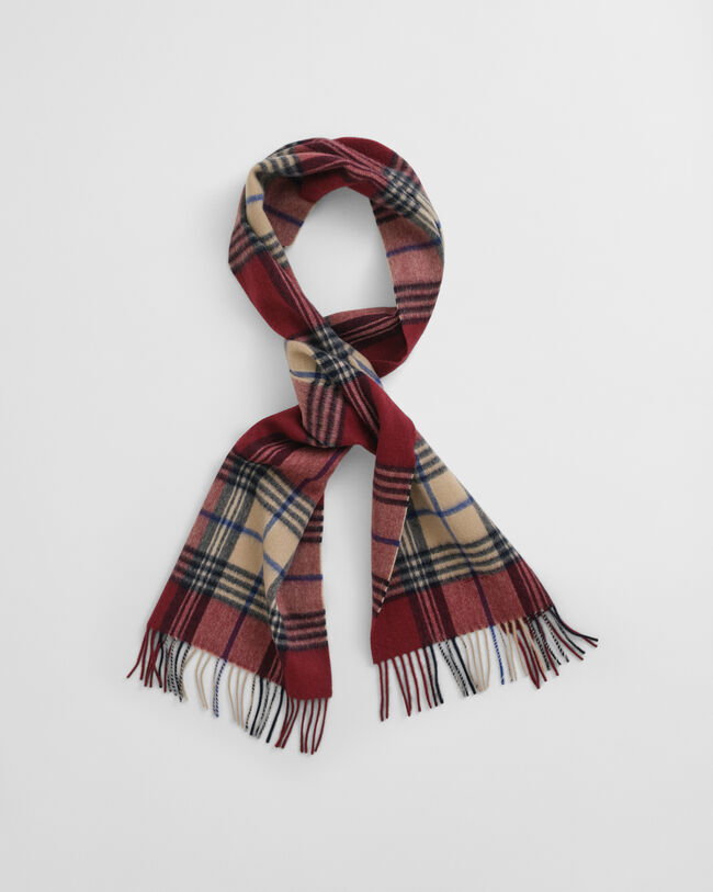 Checked Wool Scarf