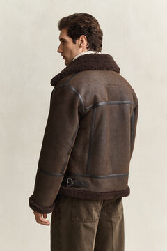 Shearling Jacket — BLACK BROWN 2