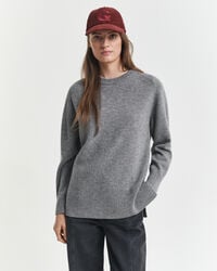 Soft Wool Cashmere Blend Crew Neck Sweater