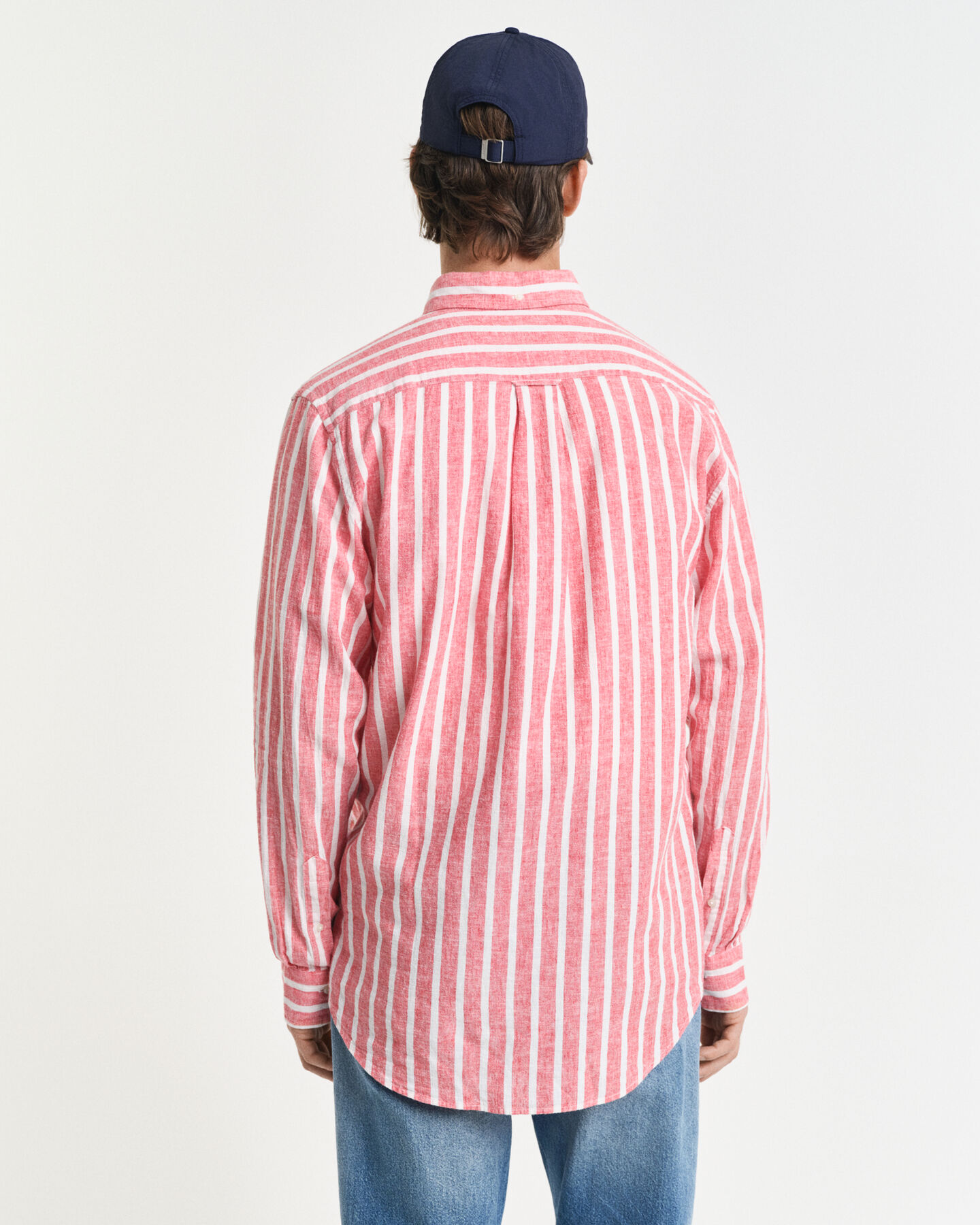 Regular Fit Striped Cotton Linen Shirt