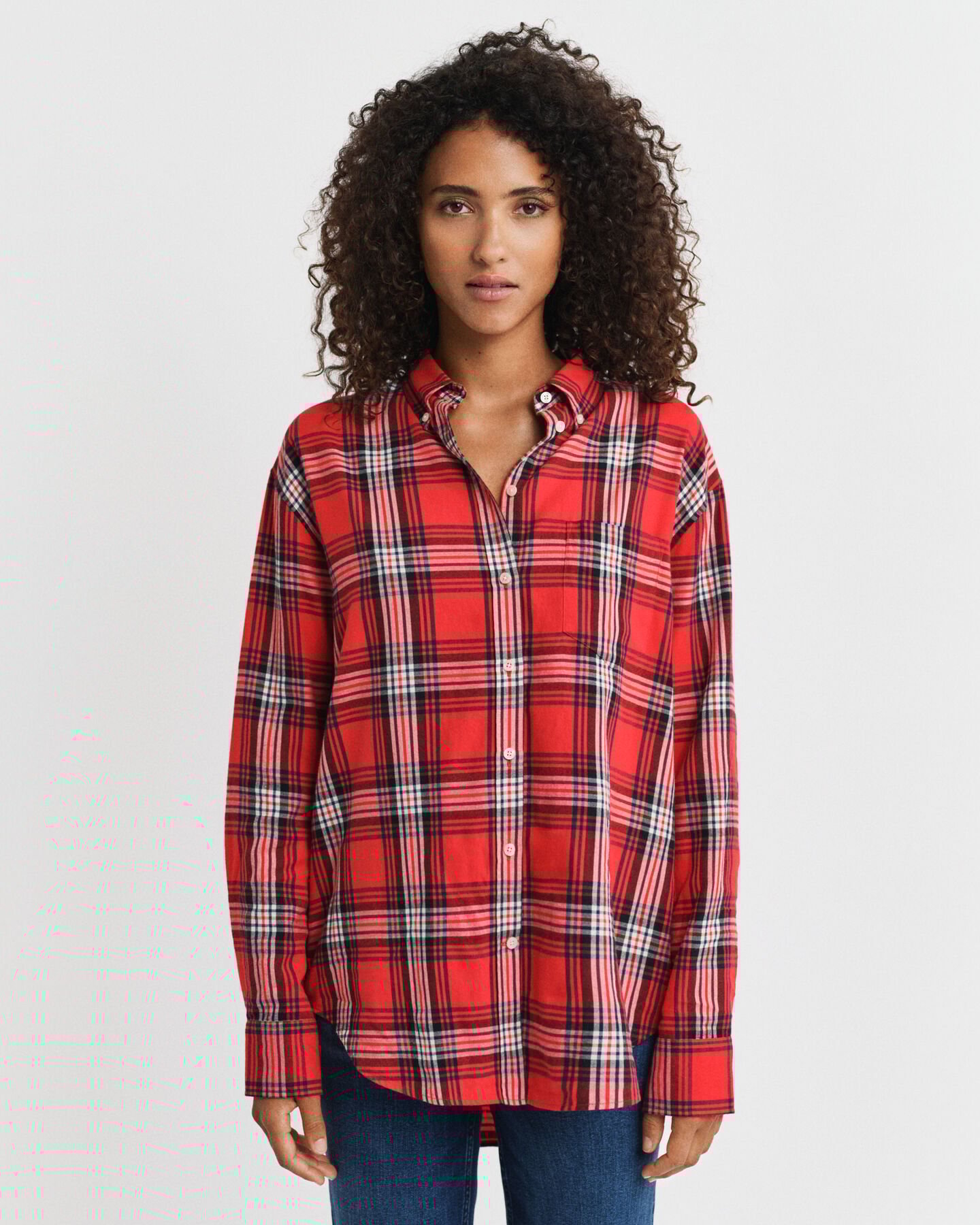 Relaxed Fit Checked Flannel Shirt
