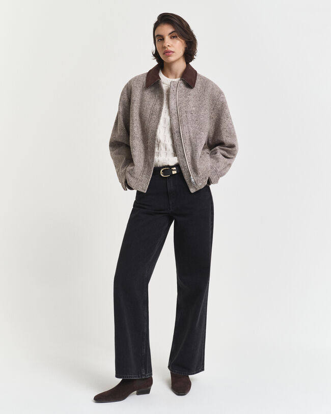 Puff Sleeve Cable Knit Short Sleeve Top