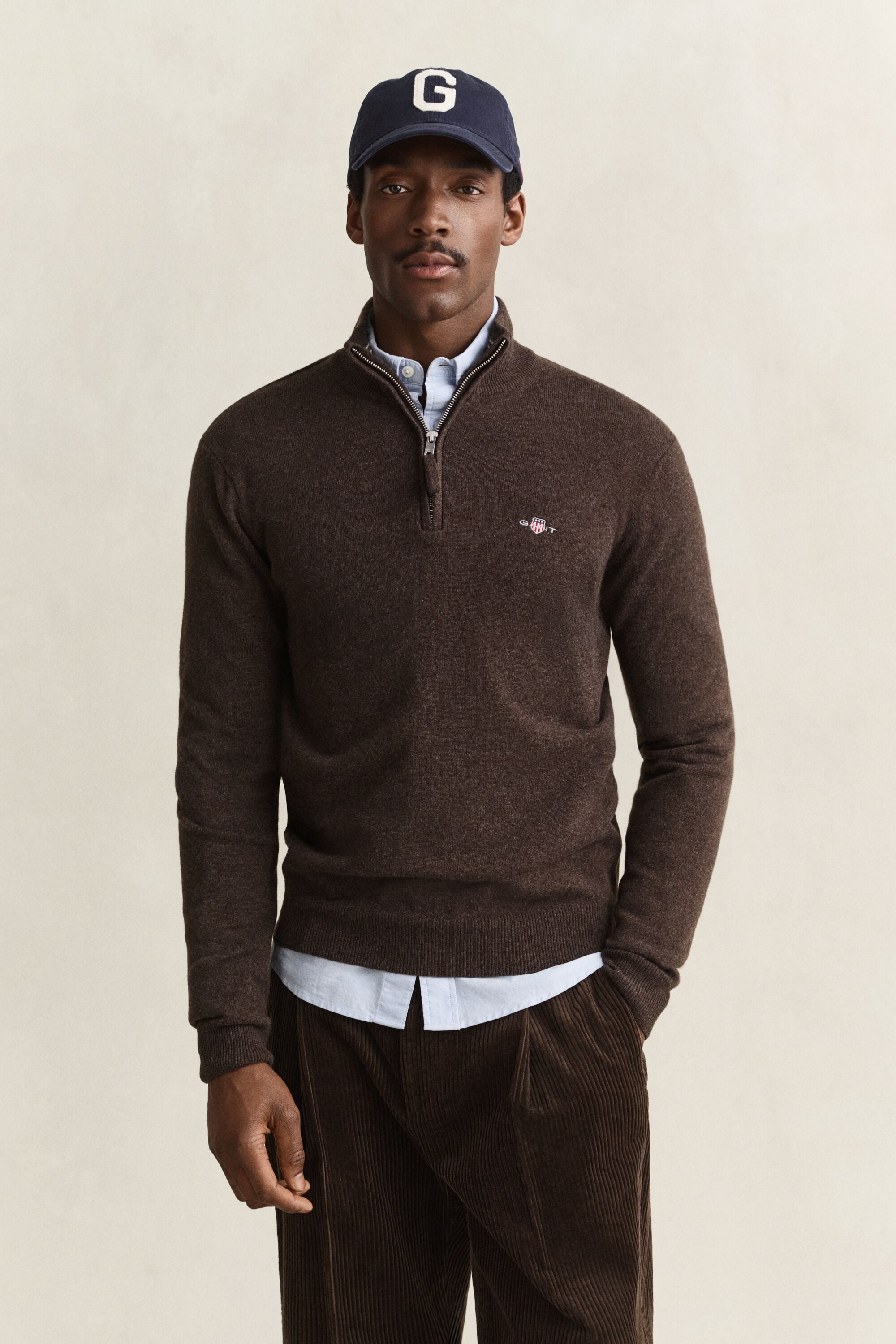 Lambswool Half-Zip Sweater