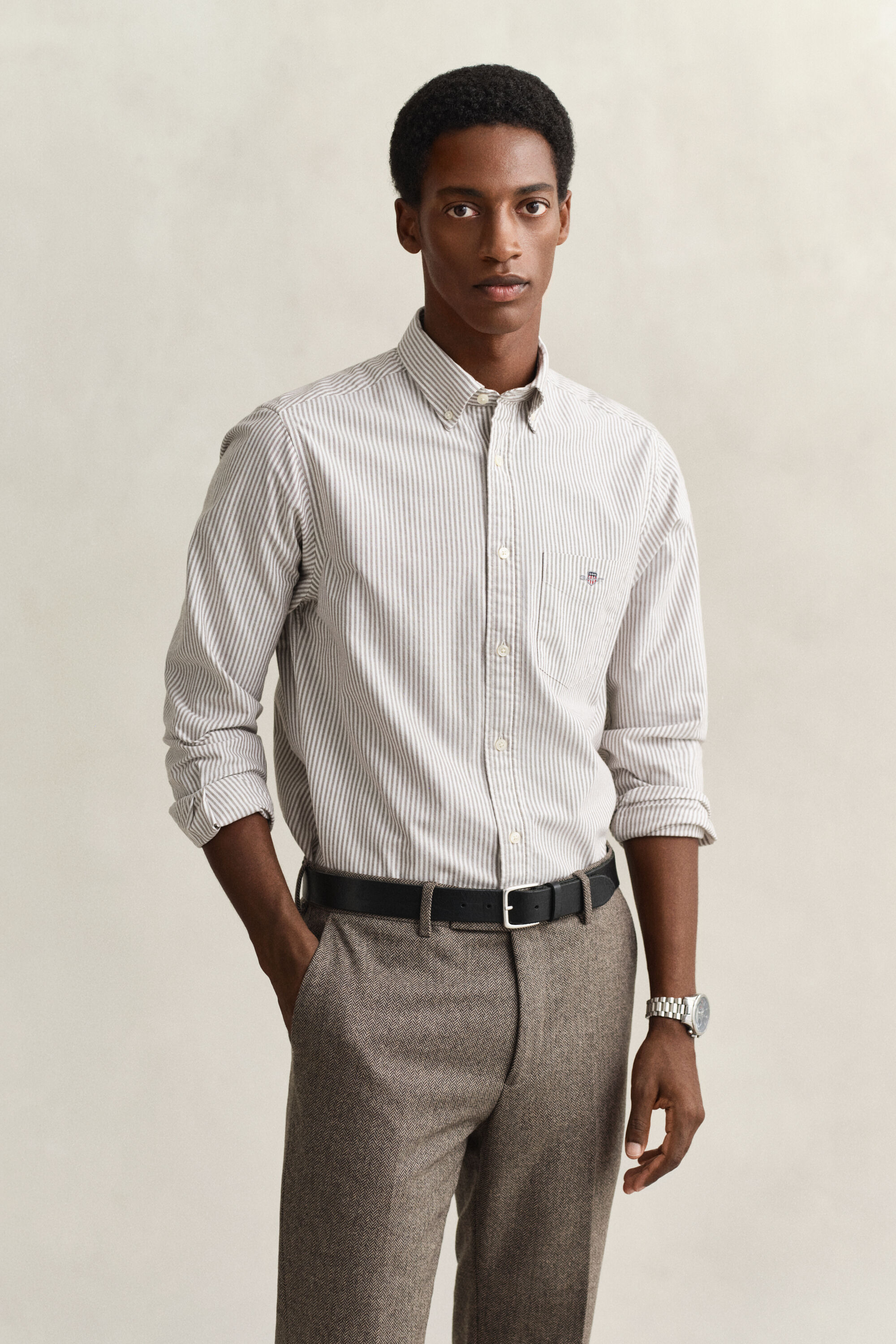 Banker Stripe Classic Oxford Shirt