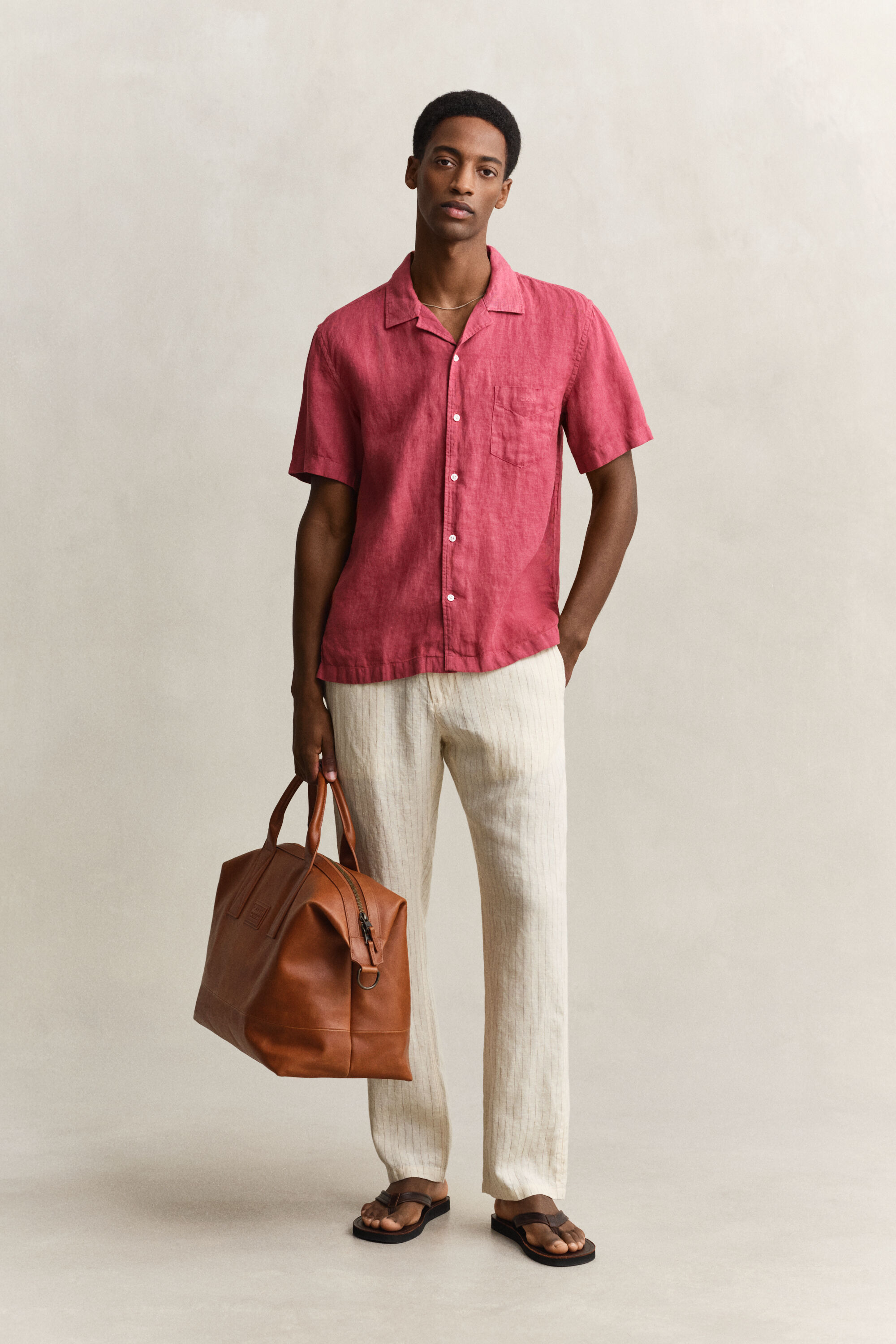 Short Sleeve Linen Shirt