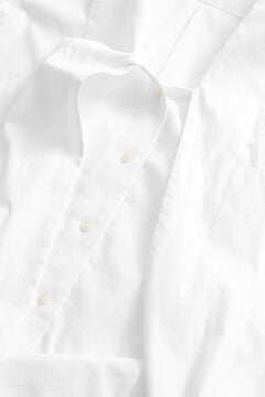 Poplin Bow Tie Shirt — WHITE 3