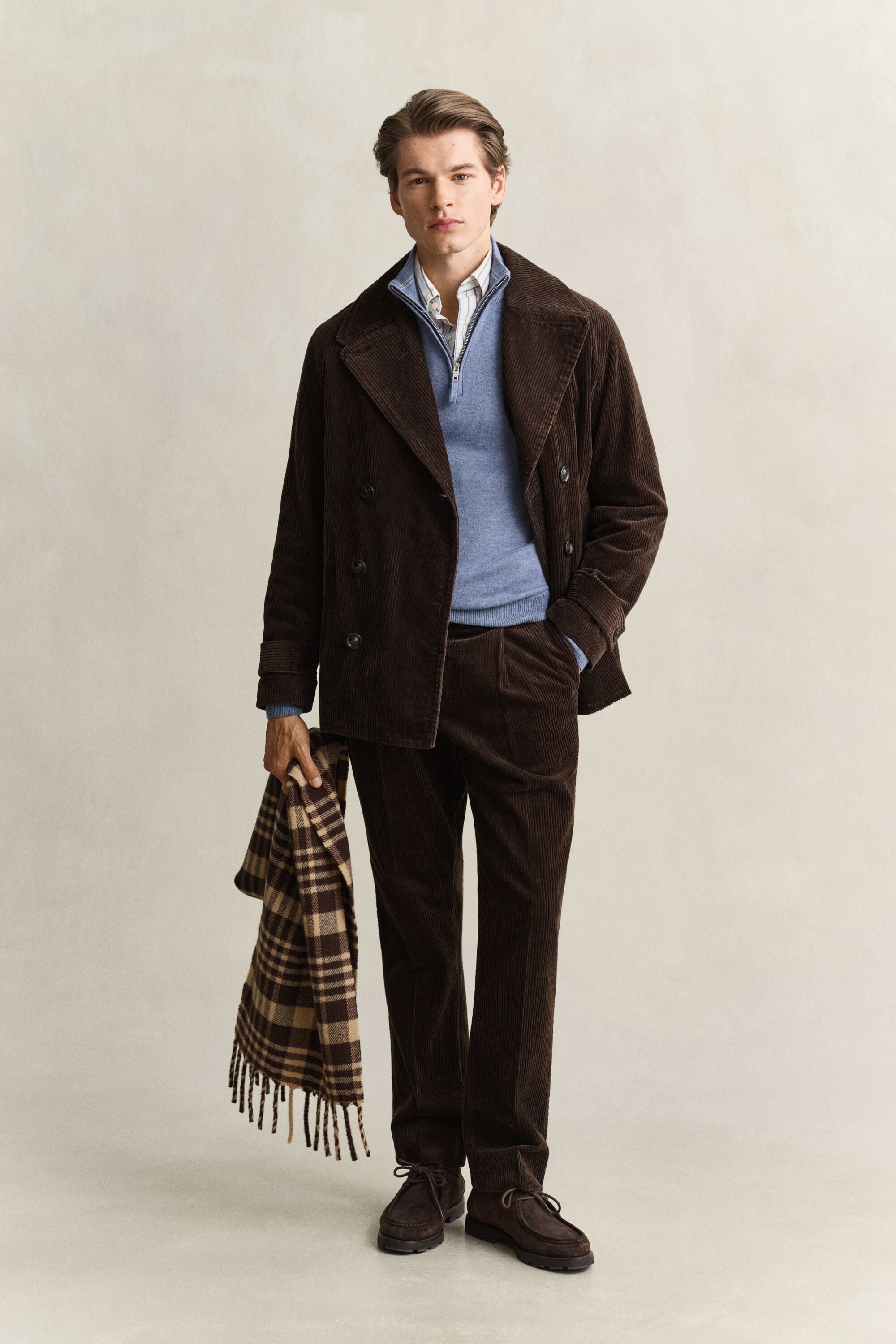 Lambswool Half-Zip Sweater