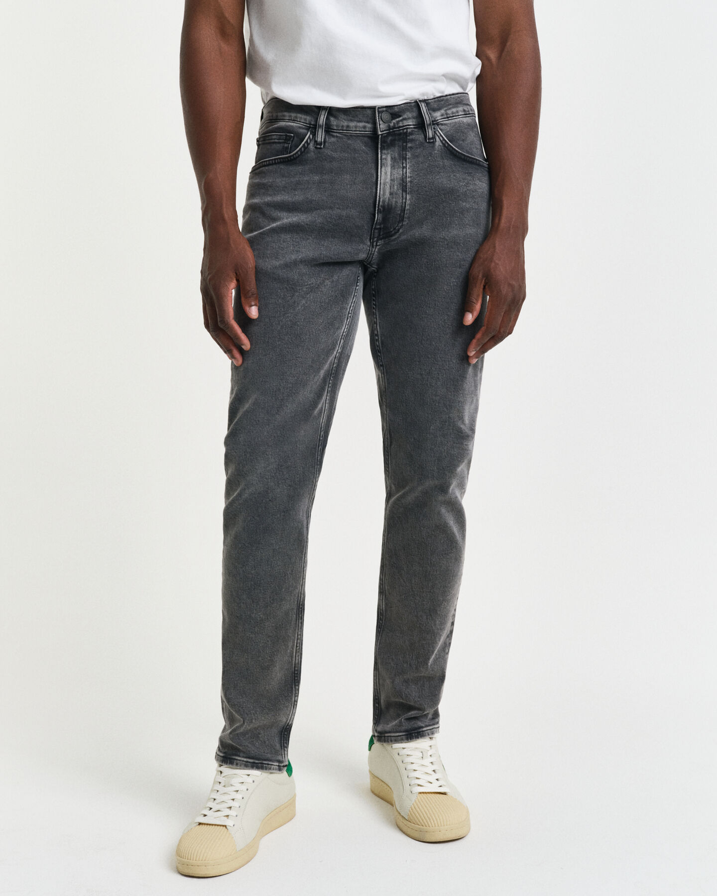 Slim Fit Black Wash Jeans