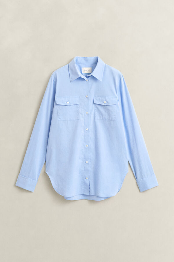 Cotton French Cuff Shirt — MISTY LAVENDER