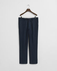 Slim Fit Flannel Herringbone Suit Pants