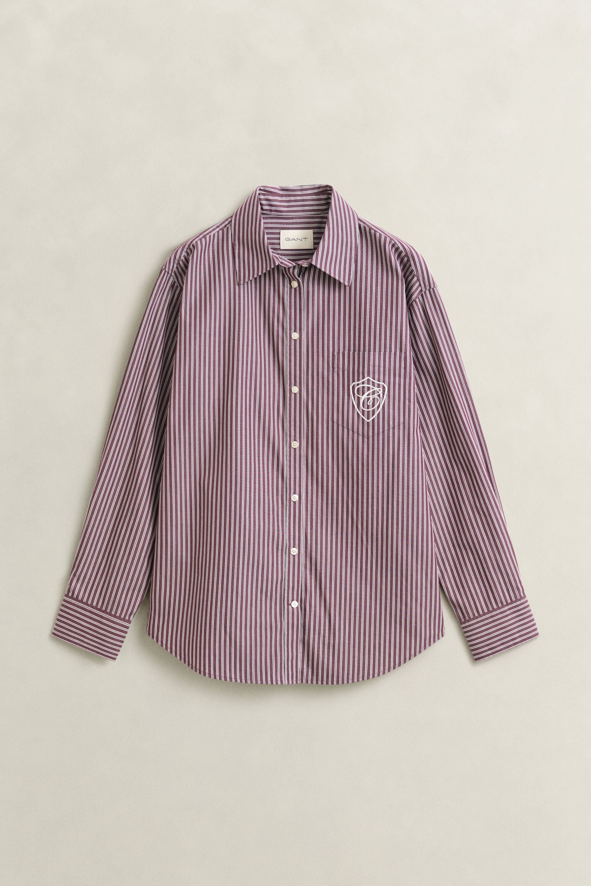 Relaxed Fit Striped Classic Poplin Shirt