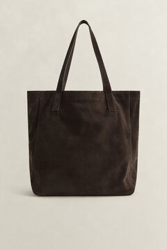 Suede Tote Bag — RICH BROWN 1