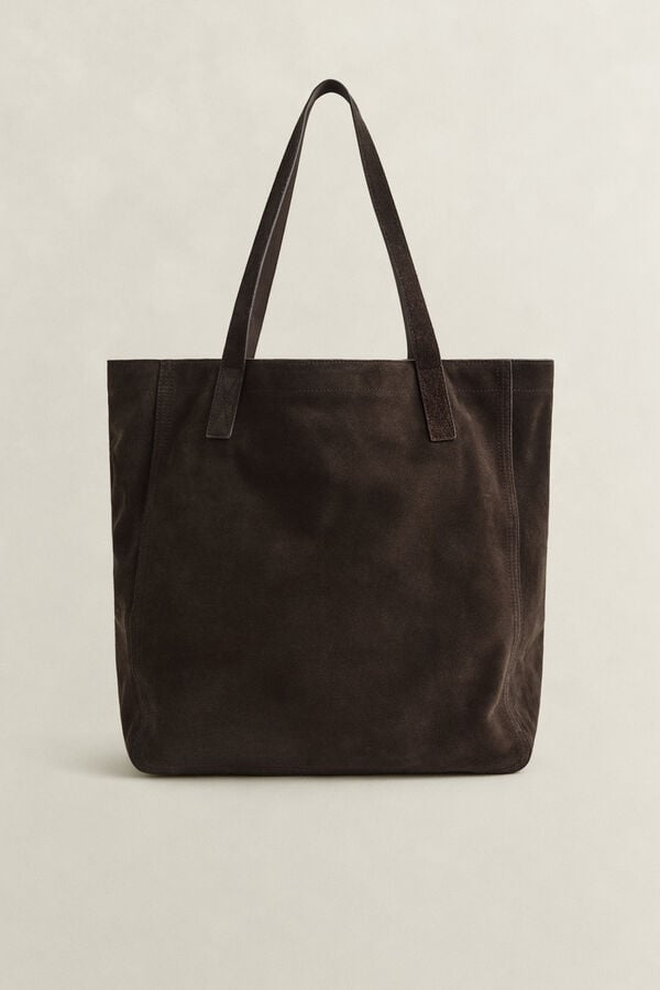 Suede Tote Bag — RICH BROWN