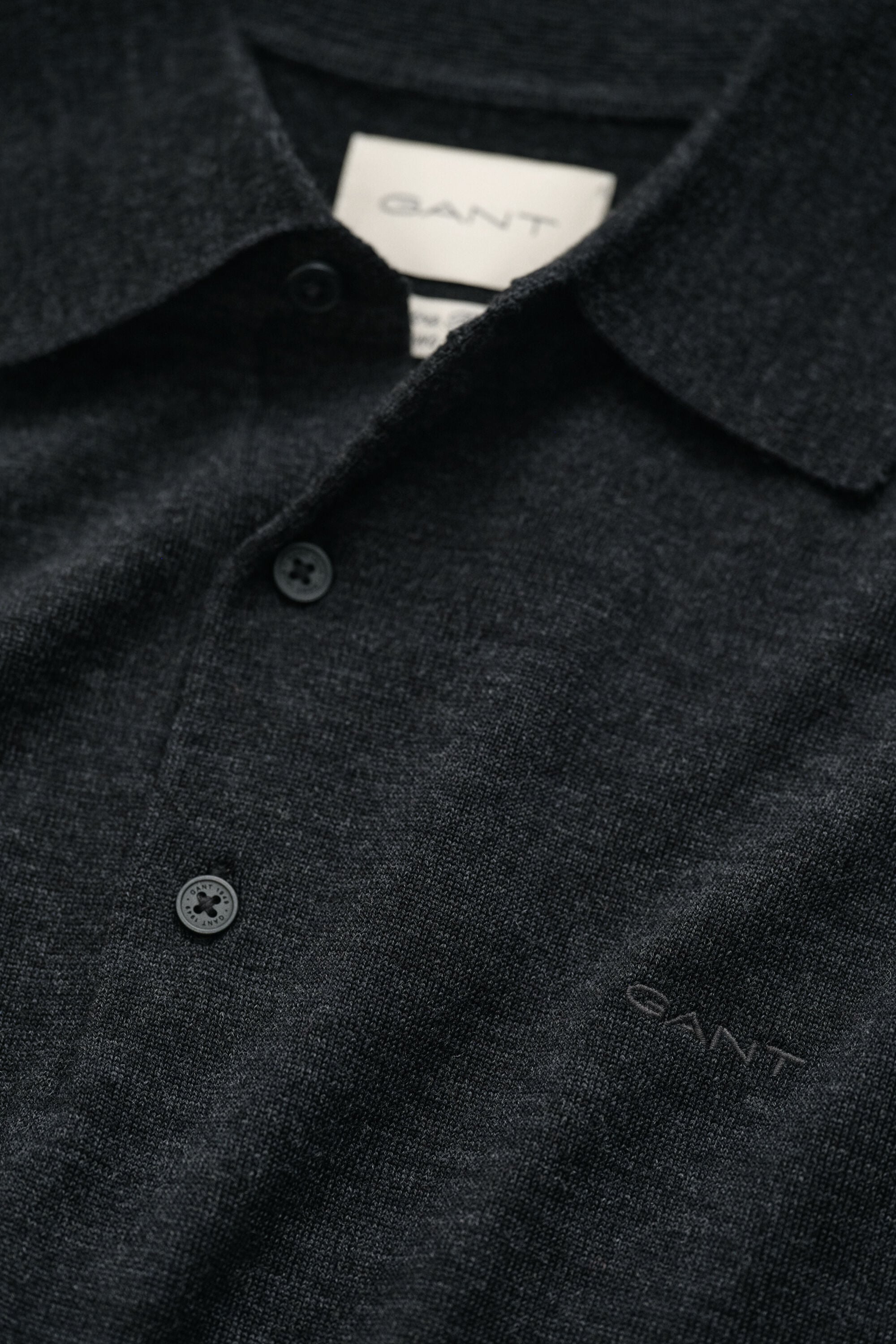 Extra Fine Merino Wool Polo Sweater