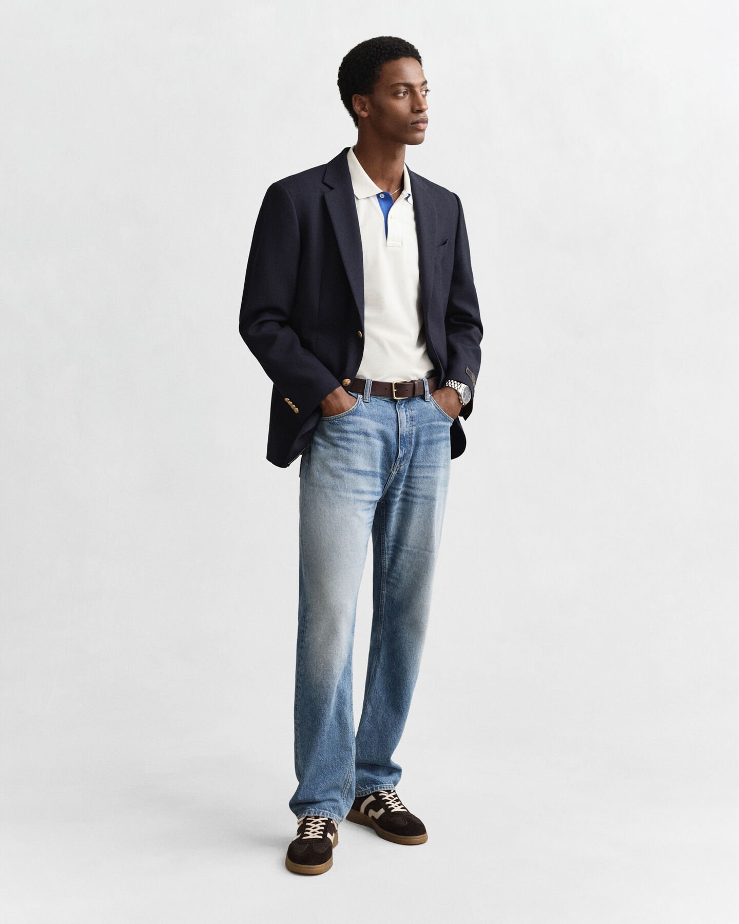 Contrast Piqué Polo Shirt