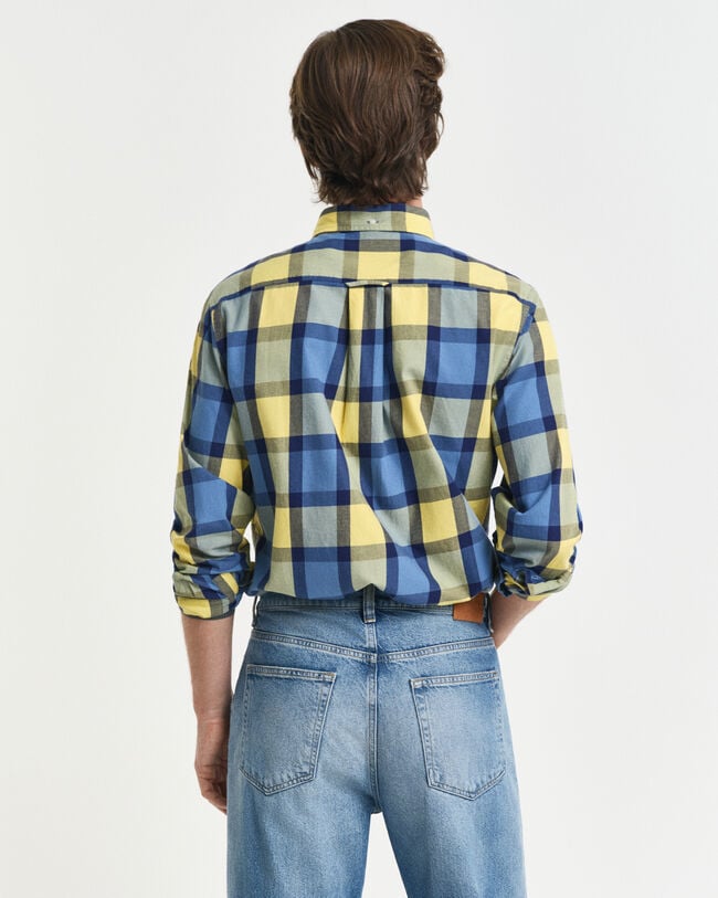 Relaxed Fit Checked Twill Shirt