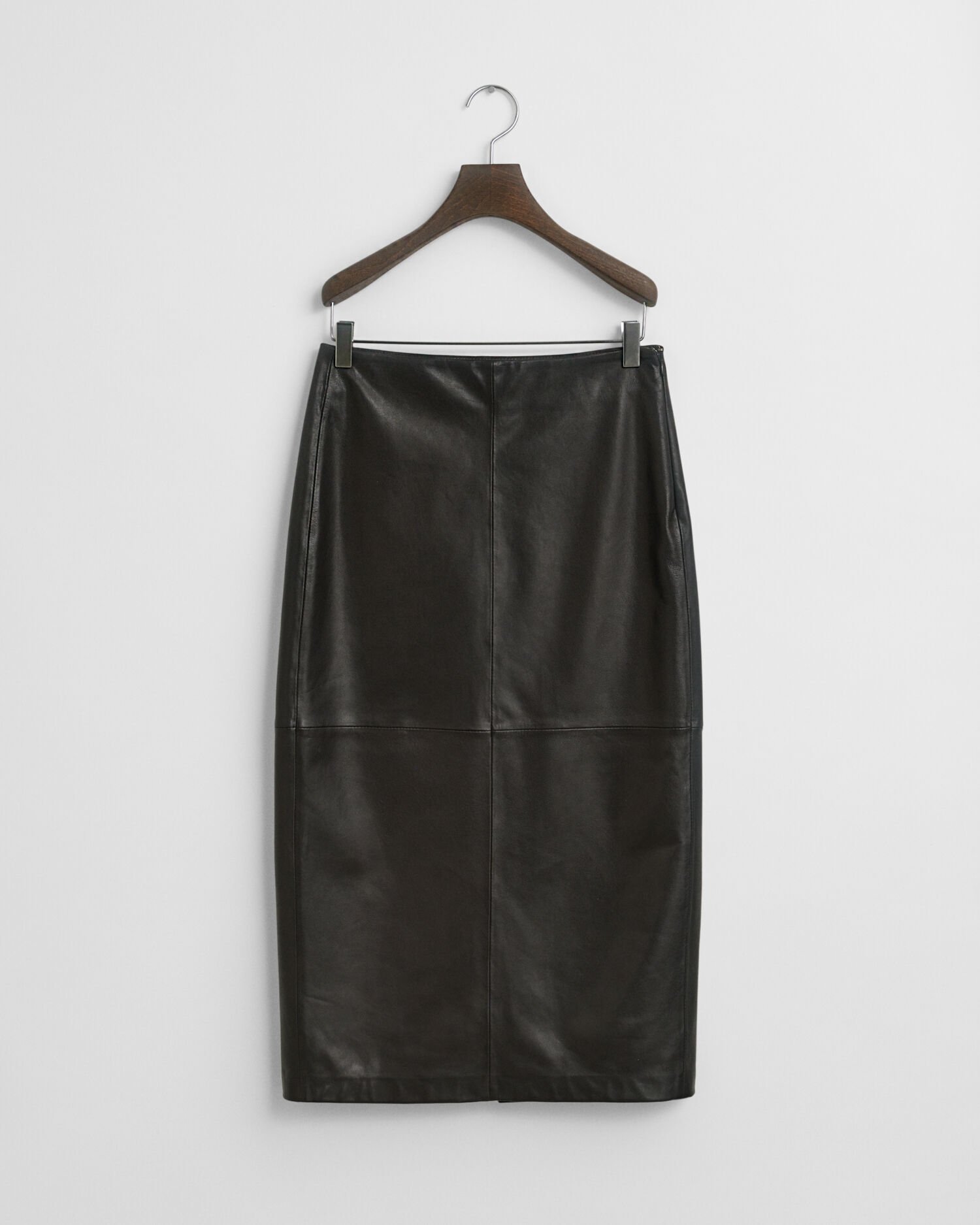 Leather Midi Pencil Skirt