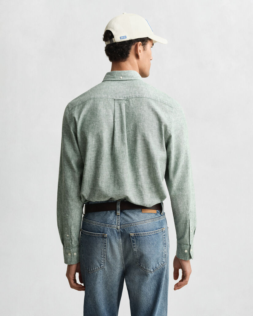 Regular Fit Cotton Linen Shirt