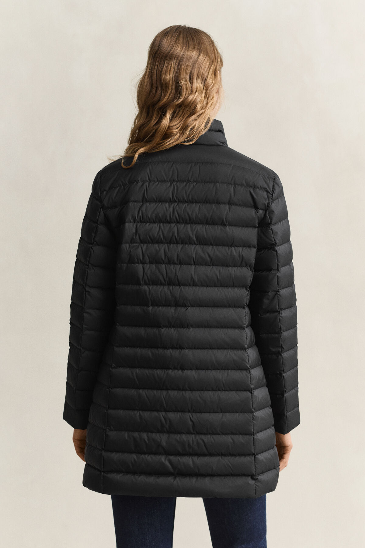 Light Down Coat — BLACK