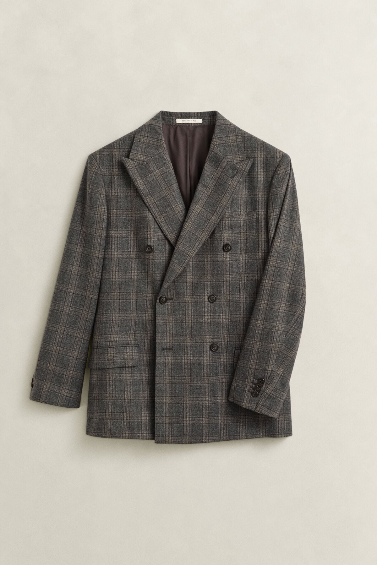 Glen Check Suit Jacket — CERAMIC GREY MELANGE
