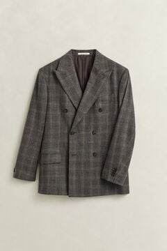 Glen Check Suit Jacket — CERAMIC GREY MELANGE 1