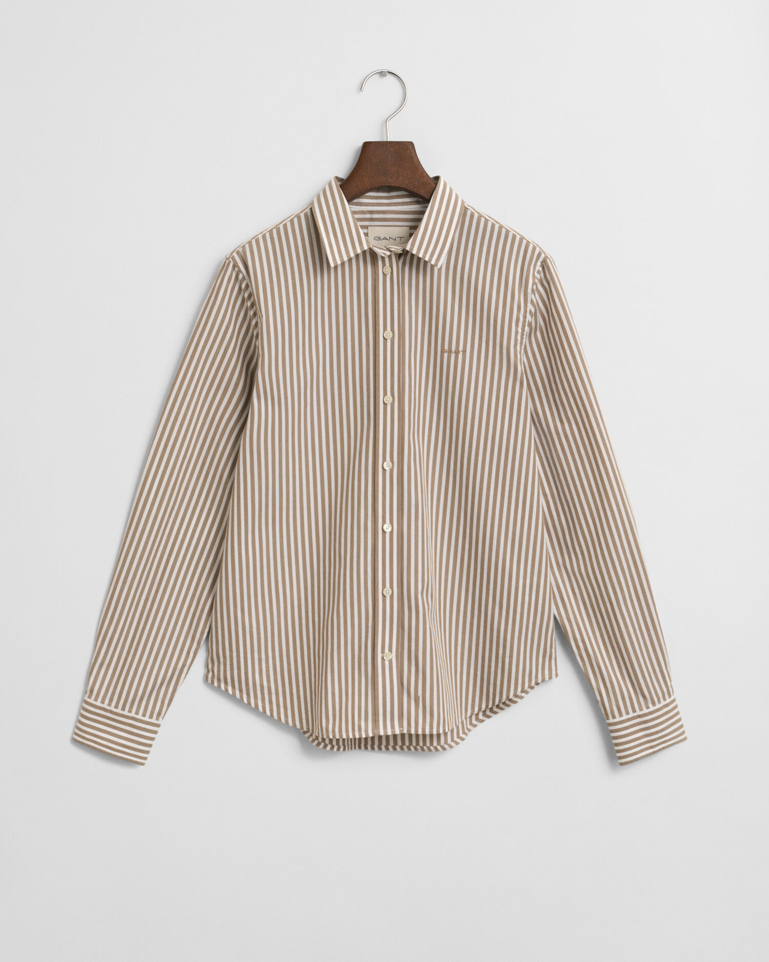 Regular Fit Classic Striped Poplin Shirt - GANT