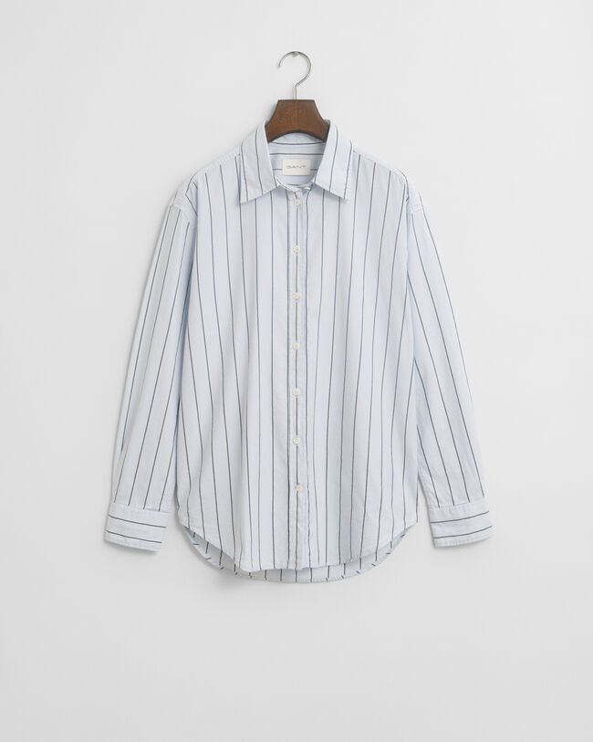 Relaxed Fit Striped Luxury Oxford Shirt