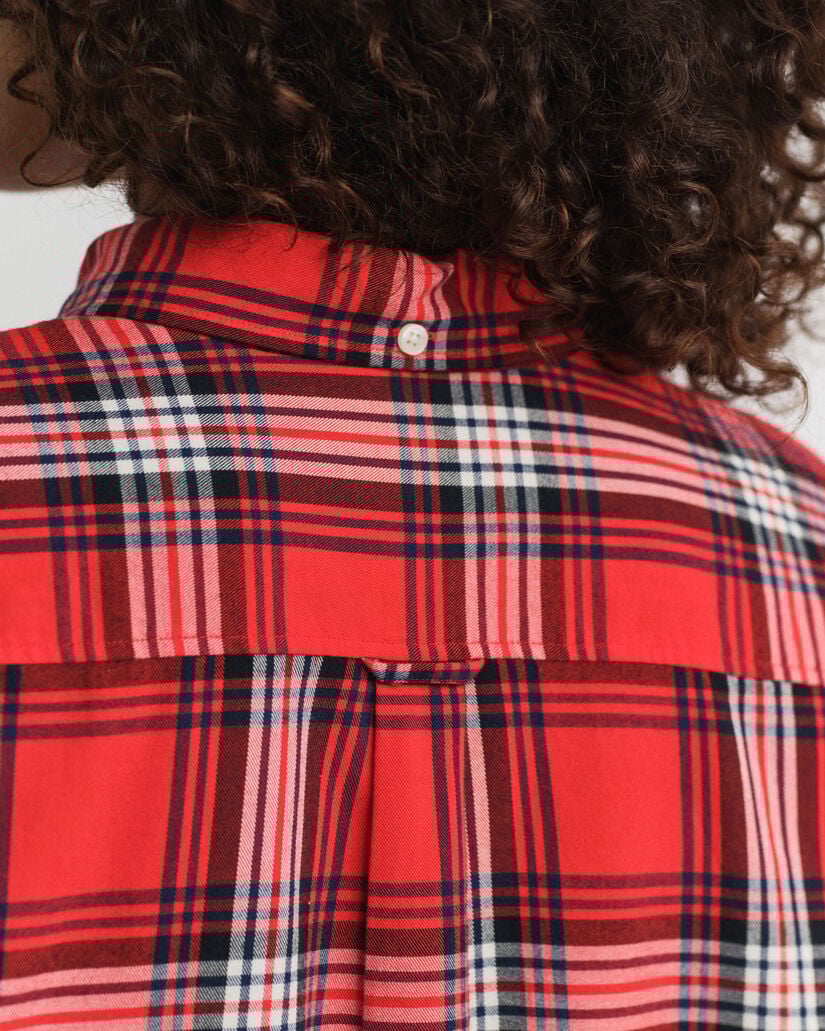 Relaxed Fit Checked Flannel Shirt