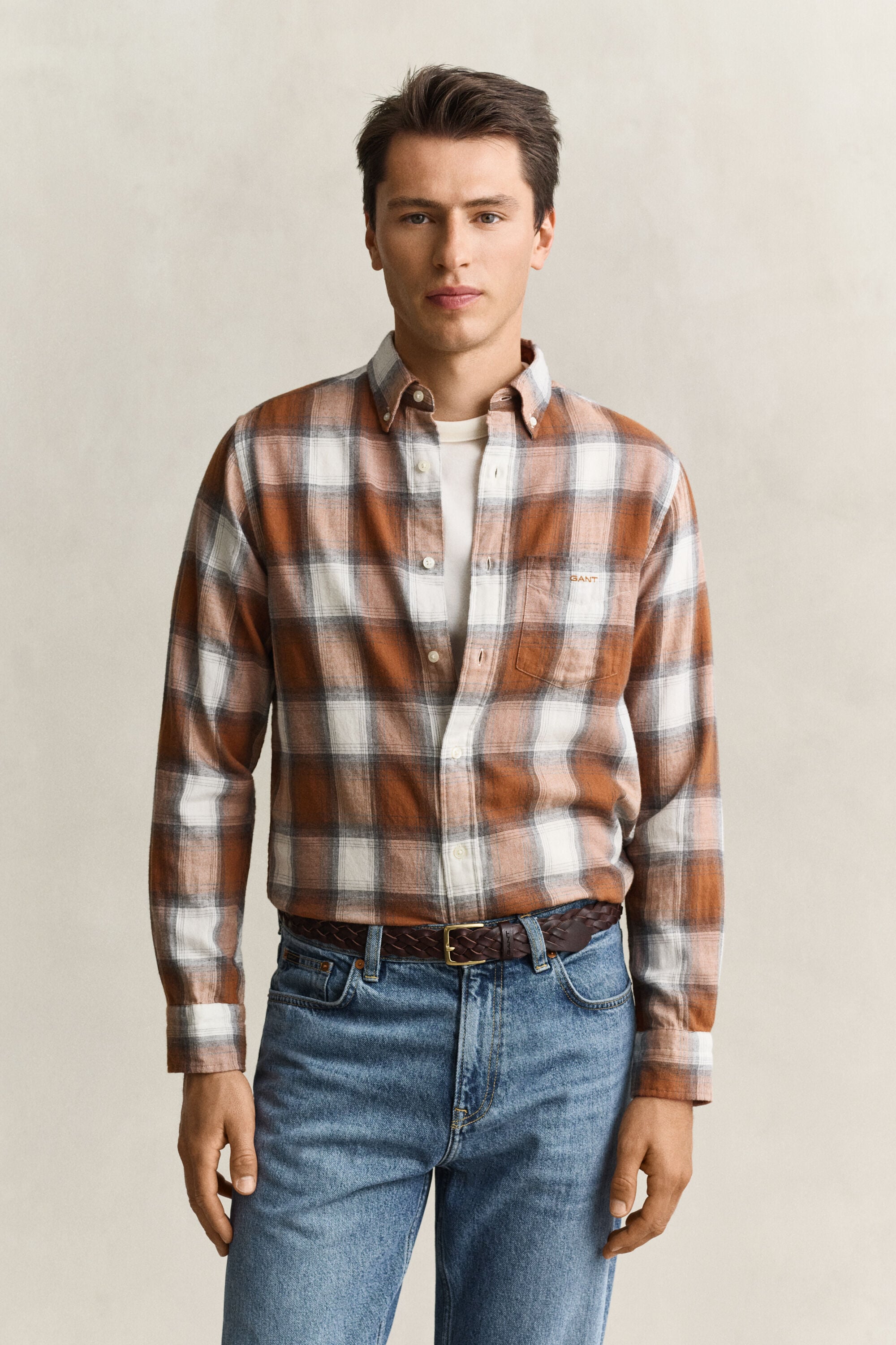 Checked Windblown Flannel Shirt