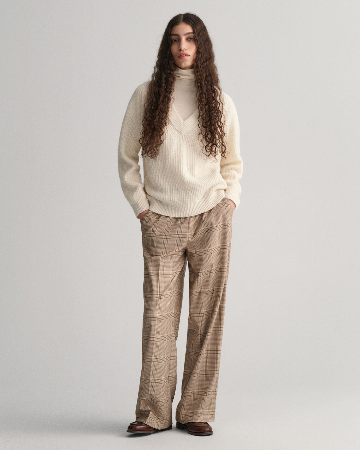 Phase Eight Drawstring Linen Trousers, Khaki, 8