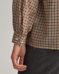 Check Cotton Silk Blouse