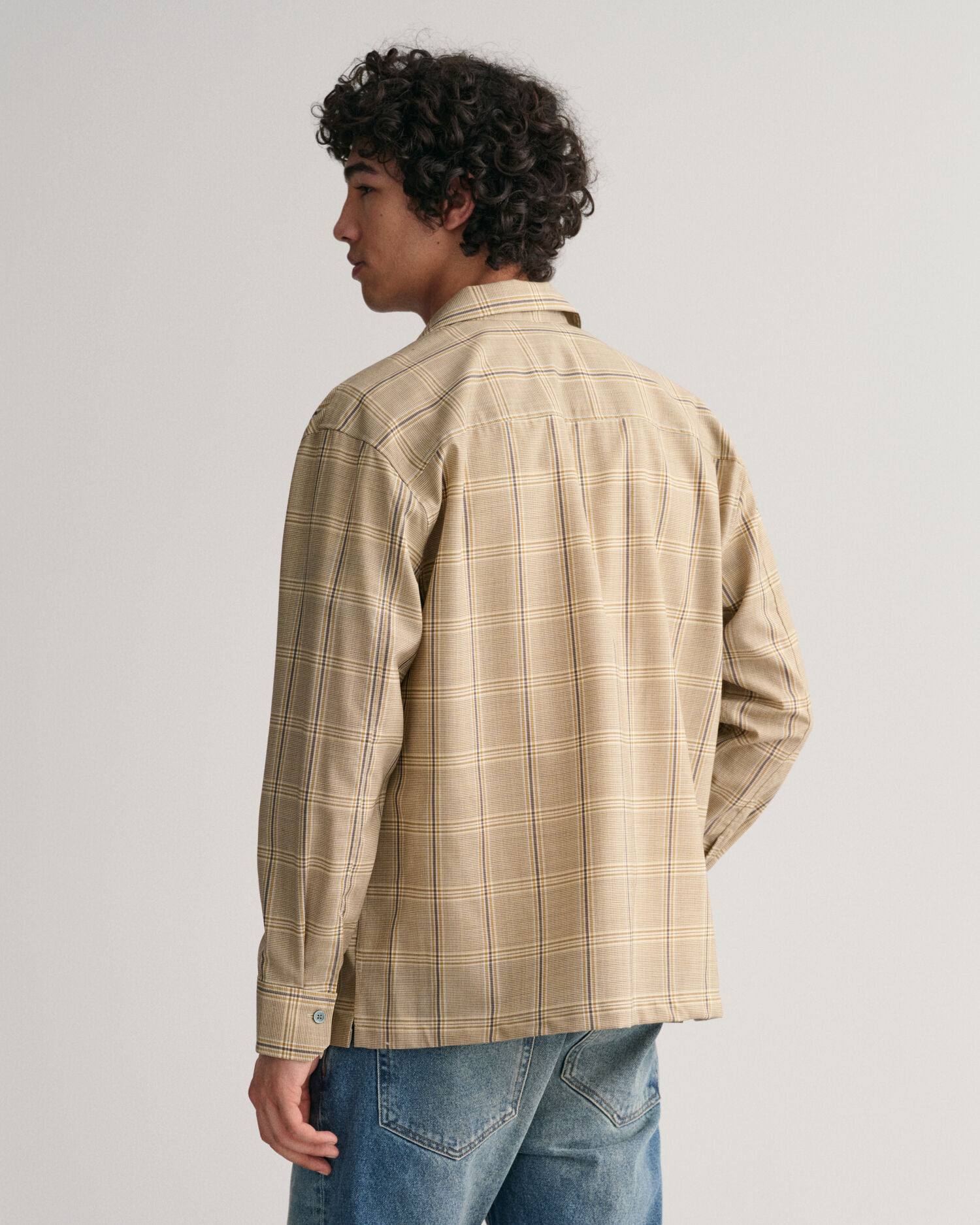 Relaxed Fit Wool Checked Shirt - GANT