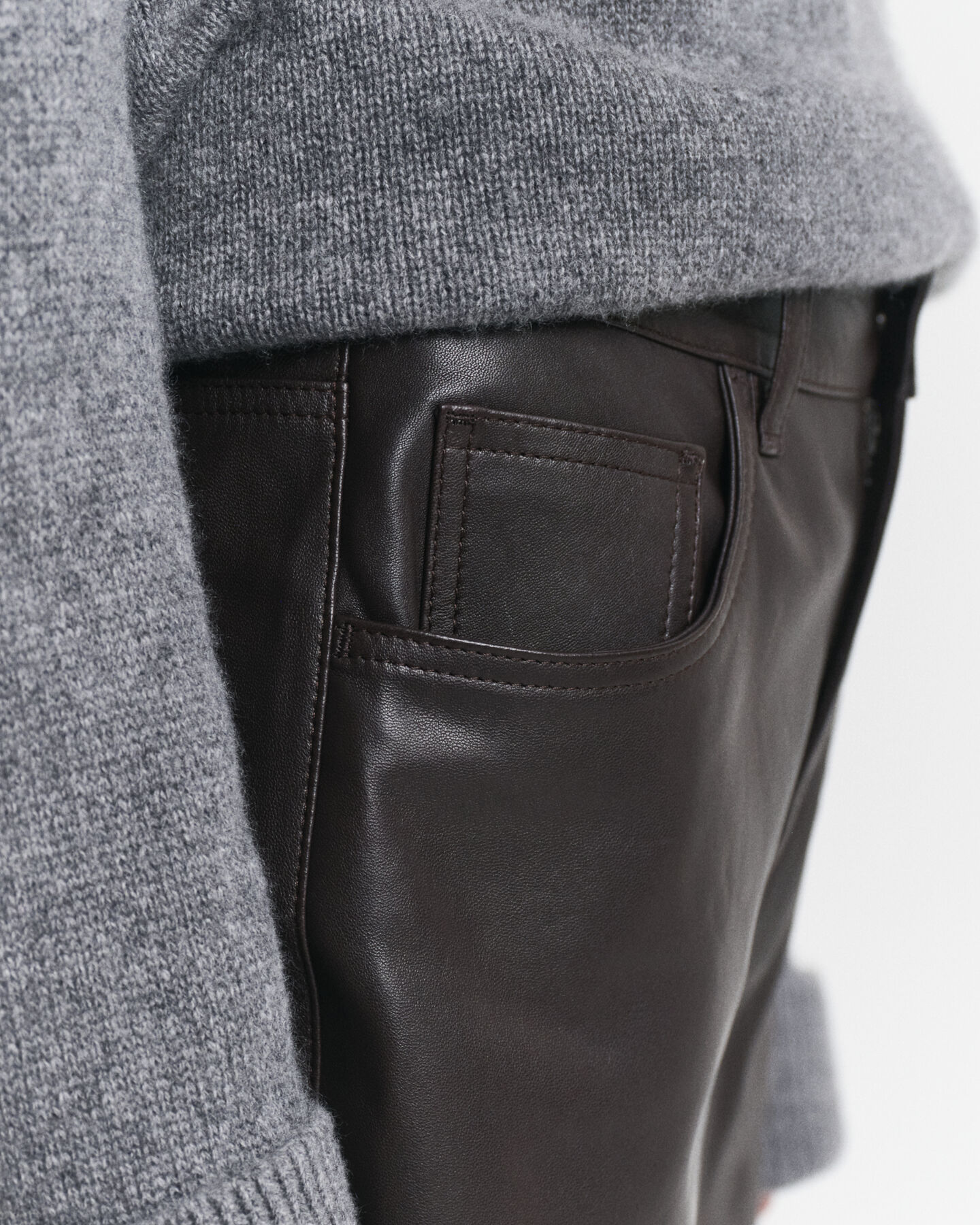 5-Pocket Leather Pants