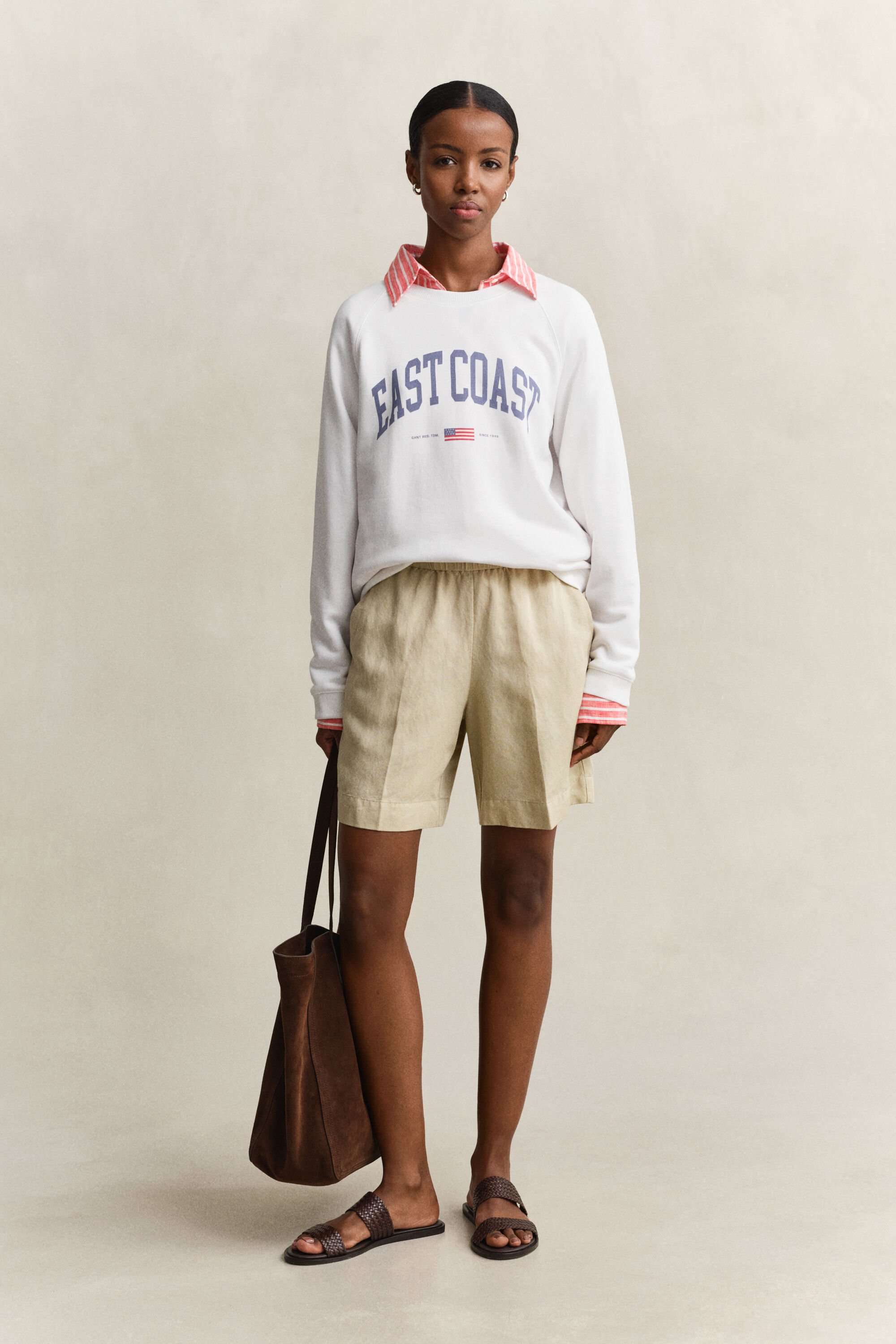 Graphic Print Crew Neck Sweatshirt