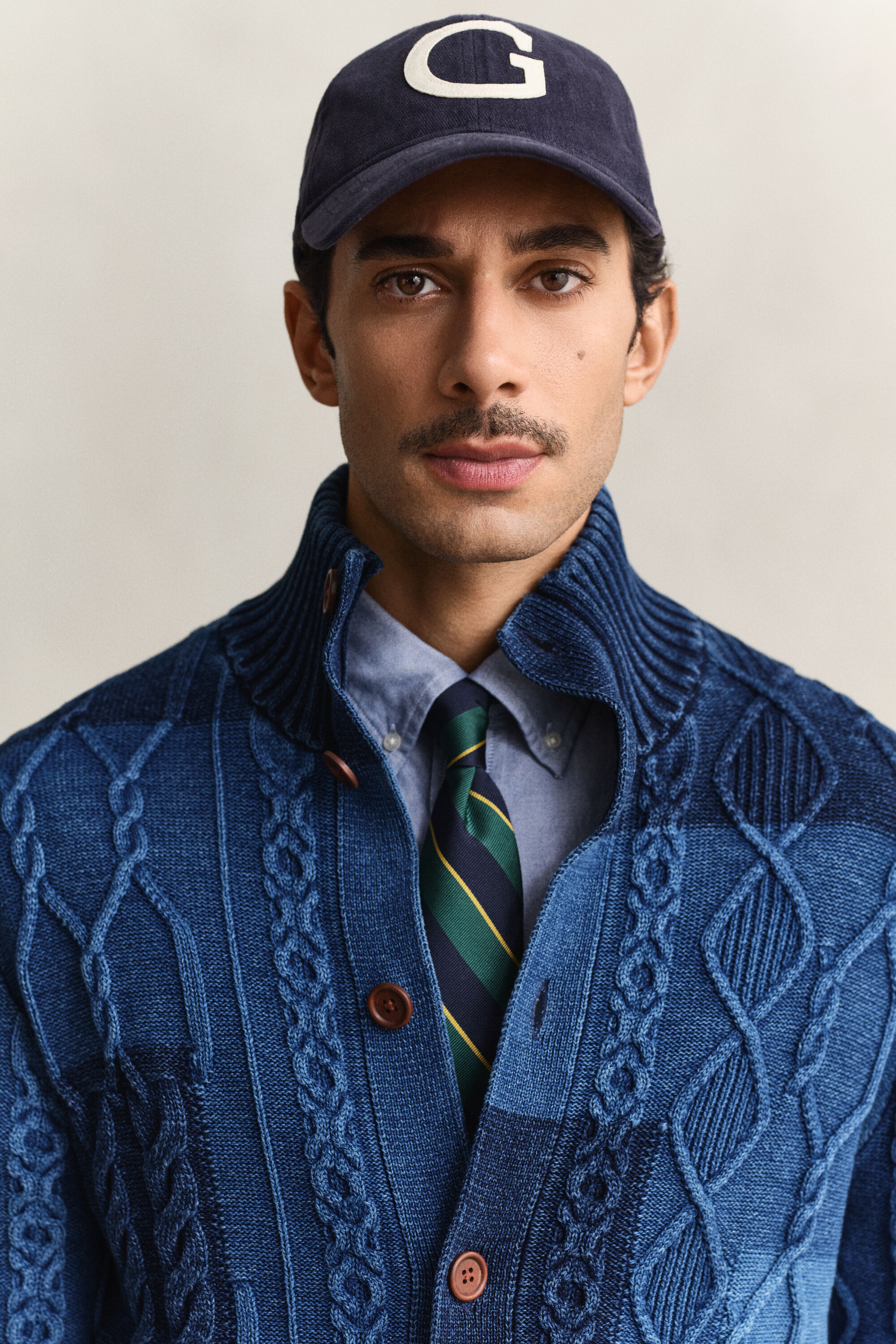 Cable Knit Patchwork Cardigan