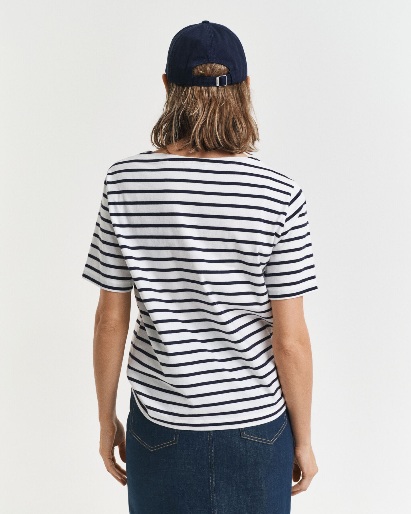 Striped Boat Neck T-Shirt
