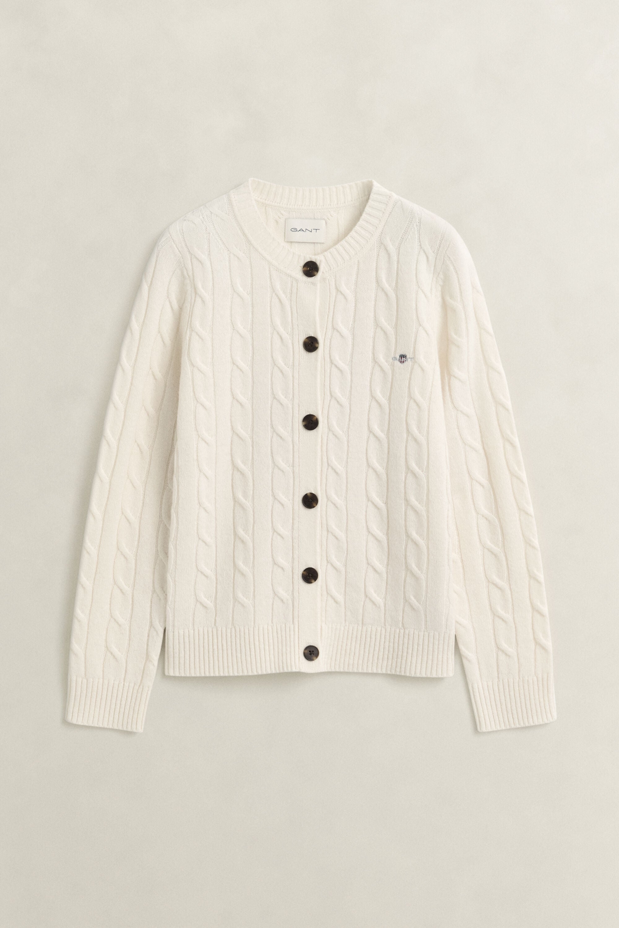 Lambswool Cable Knit Cardigan