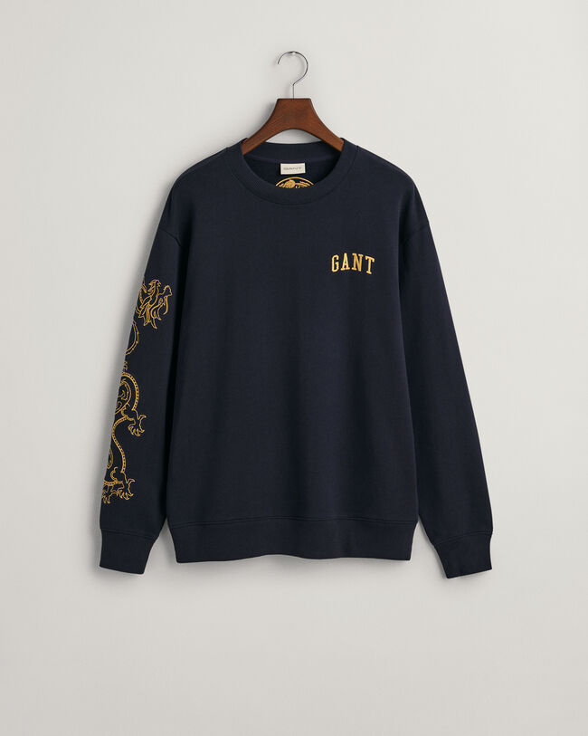 Dragon Crest Crew Neck Sweatshirt