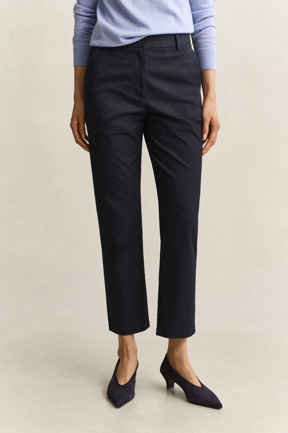 Classic Slim Chinos — EVENING BLUE