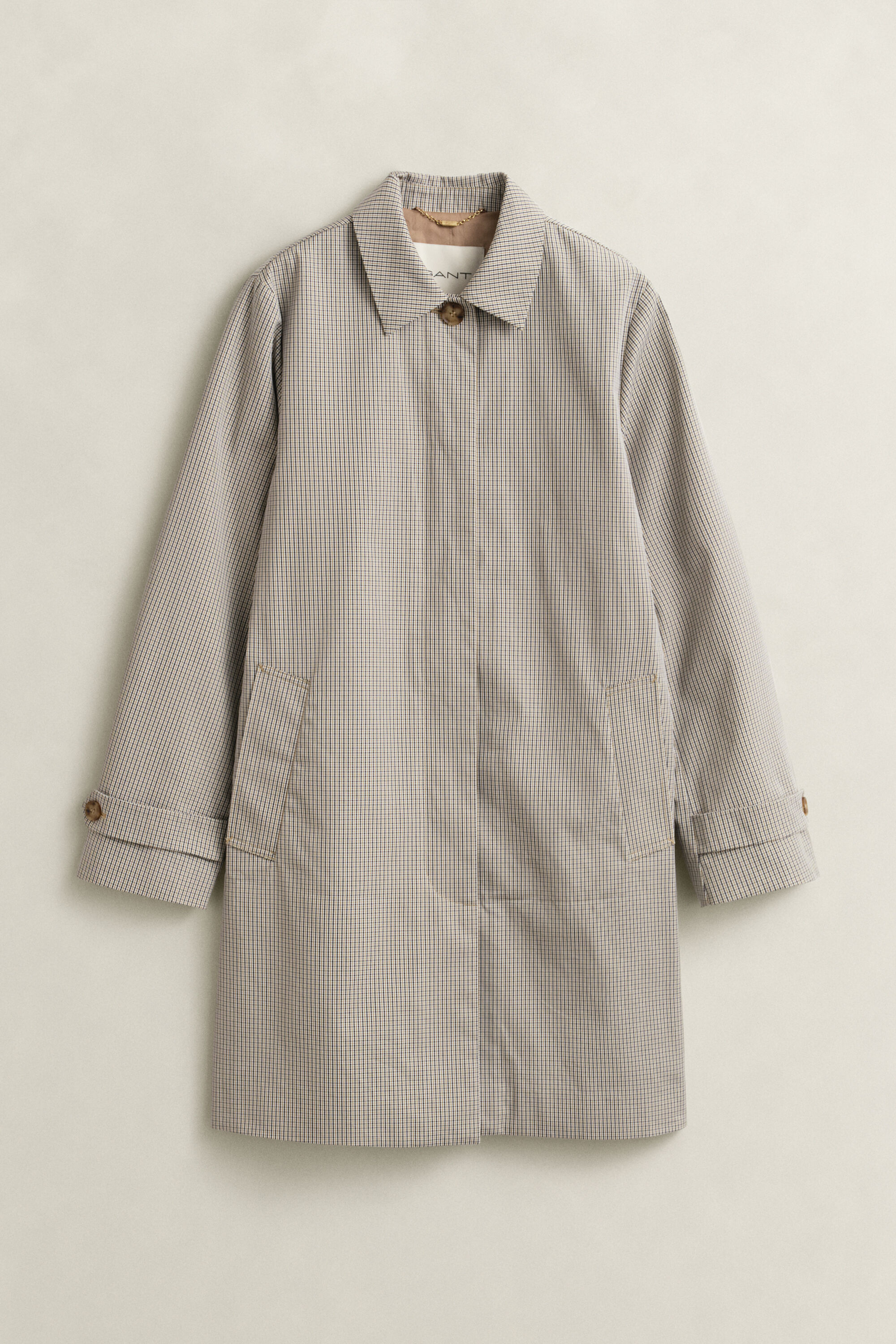 Checked Car Coat