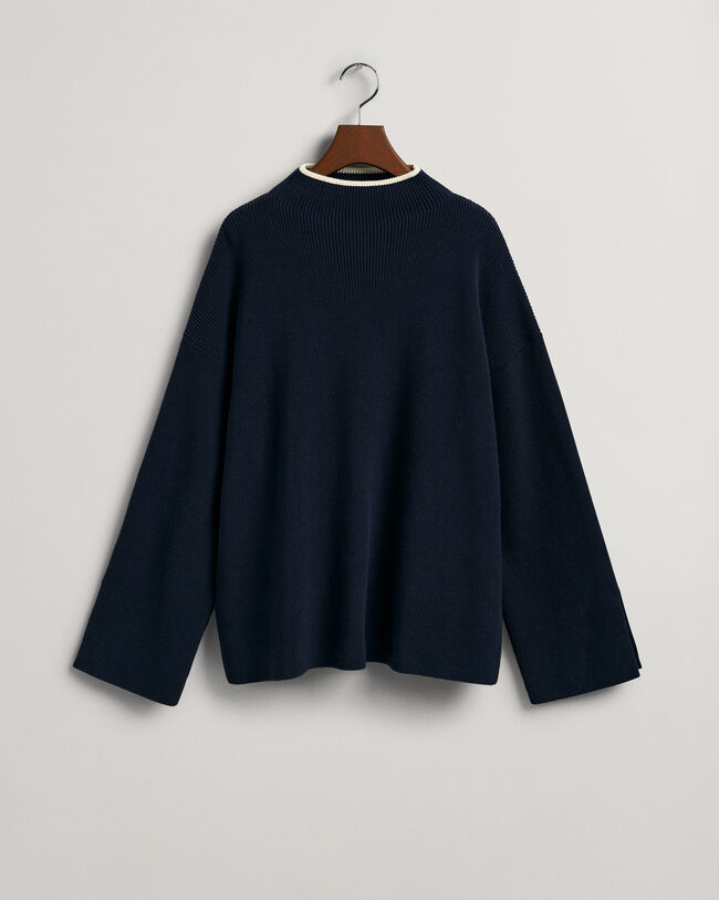 Ribbed Mock Neck Sweater