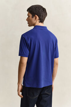 Contrast Piqué Polo Shirt — CRISP BLUE 2