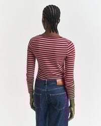 Striped Rib Long Sleeve T-Shirt