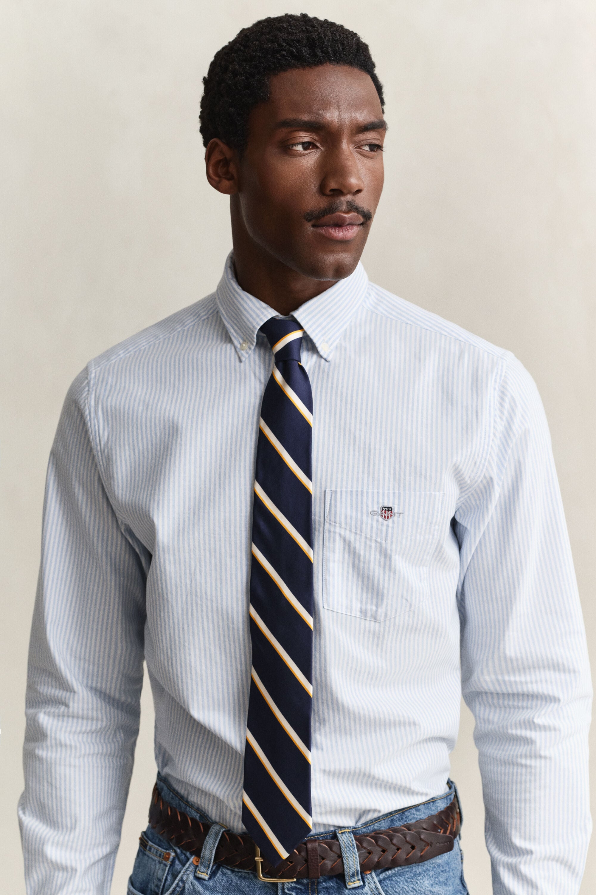Classic Regular Striped Oxford Shirt